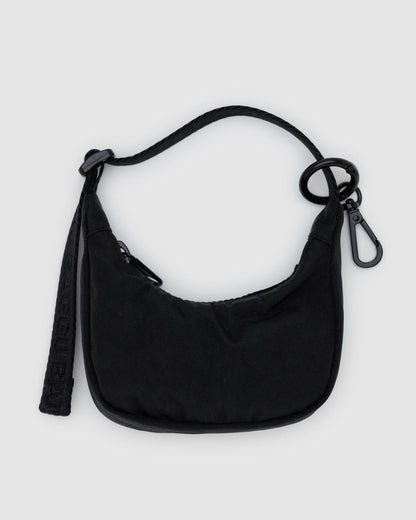 Crescent Bag Charm Black