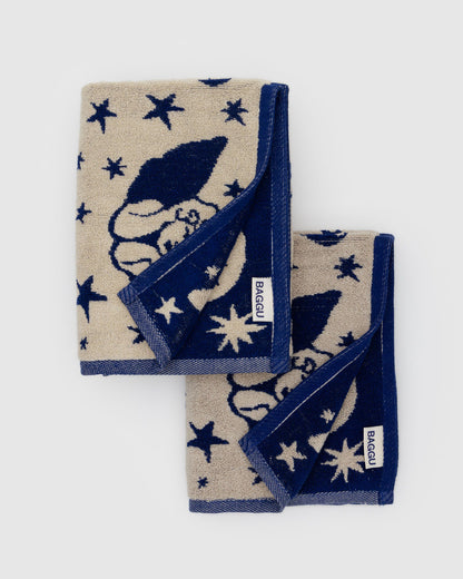 Hand Towel Set of 2 Cherub Bows