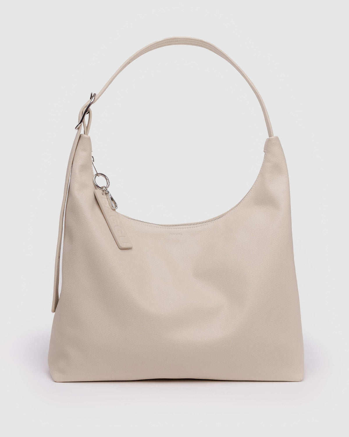 Recycled Leather Shoulder Bag Stone