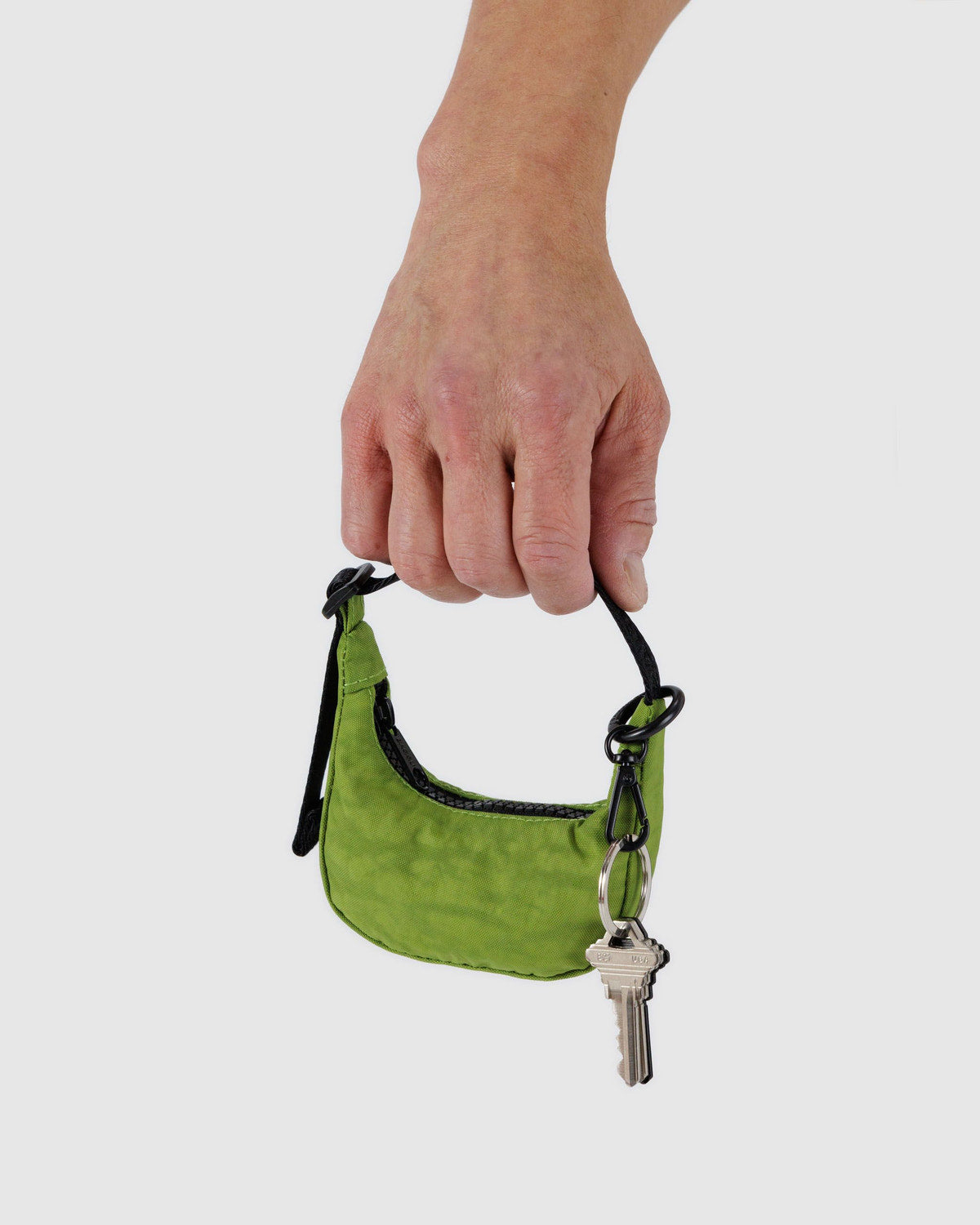 Crescent Bag Charm Green Juice