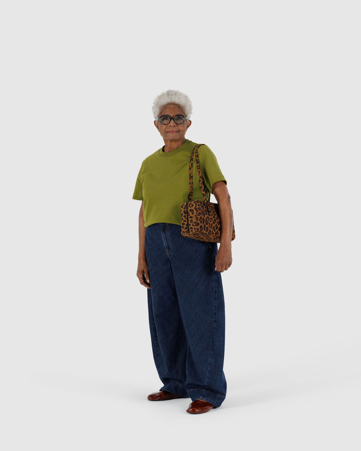 Nylon Bowler Bag Leopard