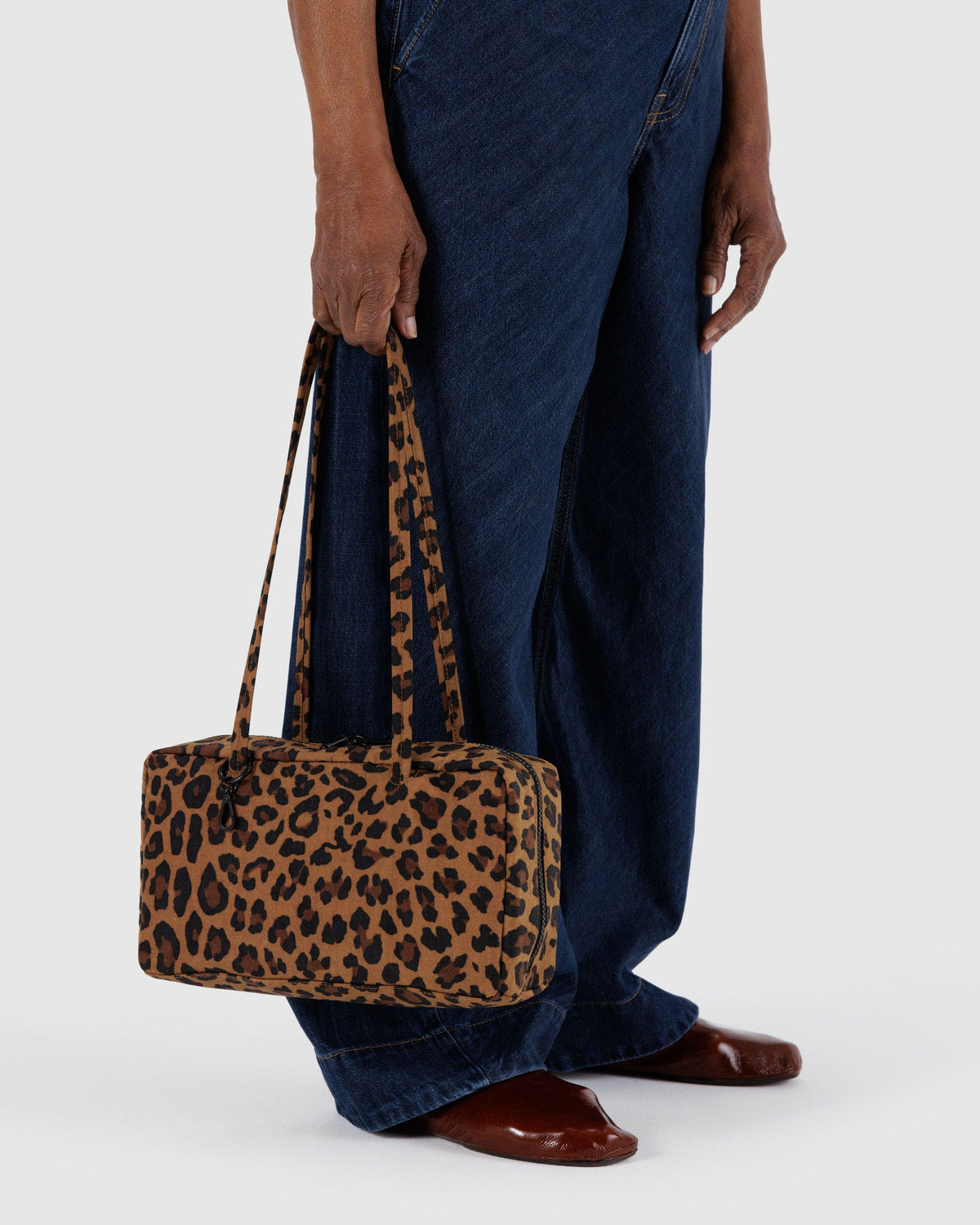 Nylon Bowler Bag Leopard