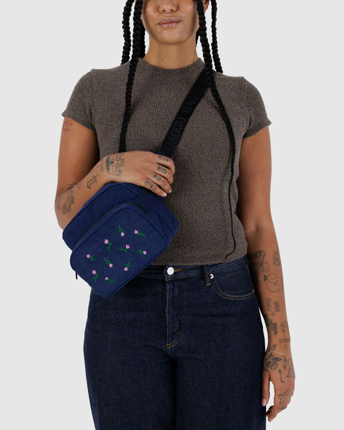 Fanny Pack Embroidered Wildflower