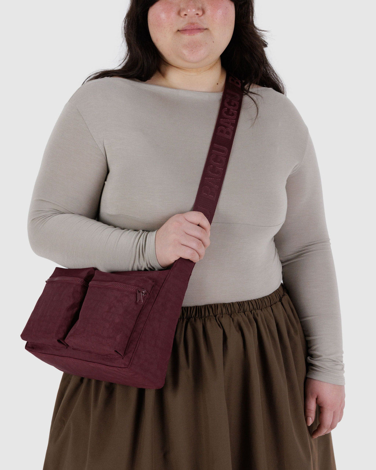 Medium Cargo Crossbody Mahogany
