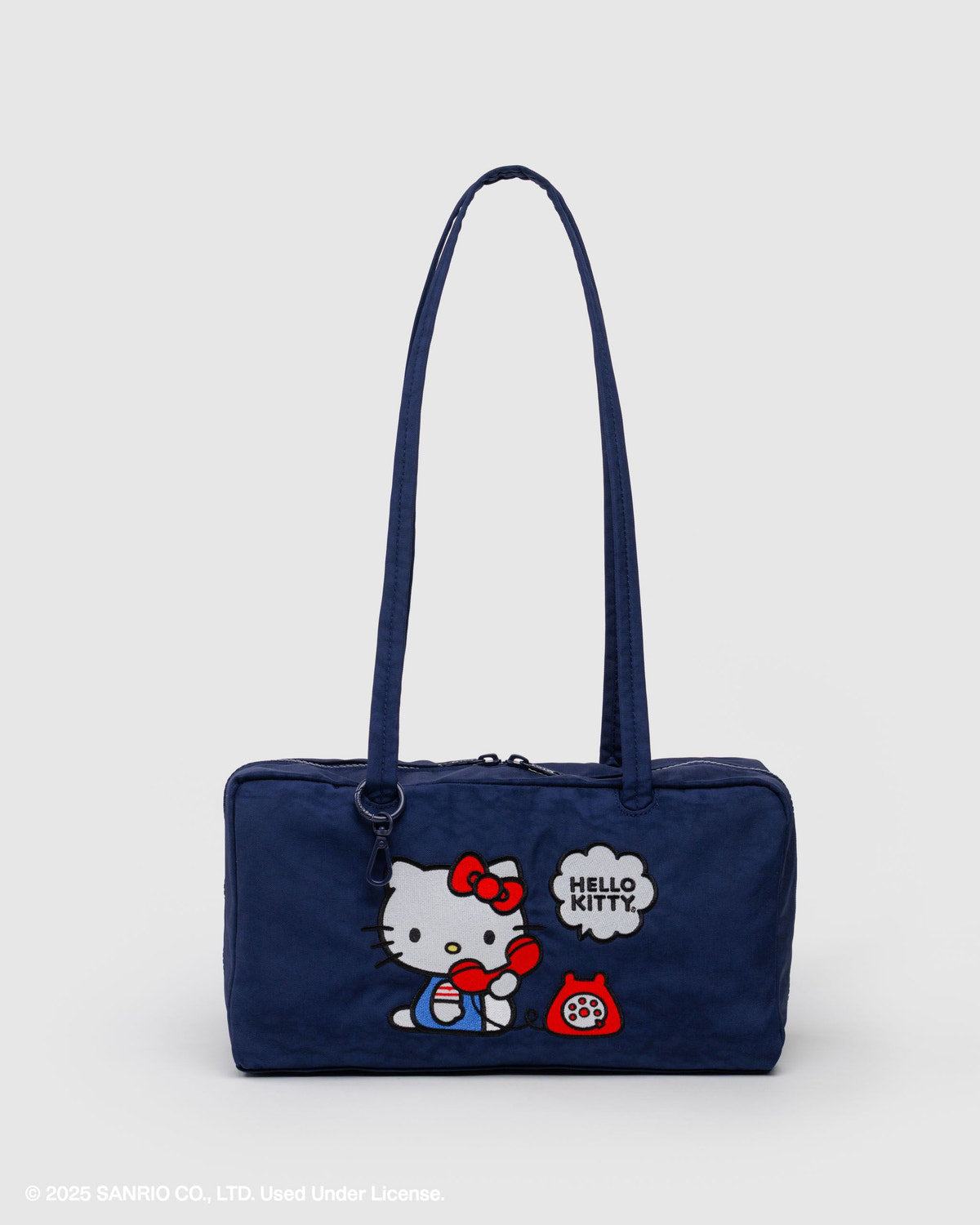 Nylon Bowler Bag Embroidered Hello Kitty Phone