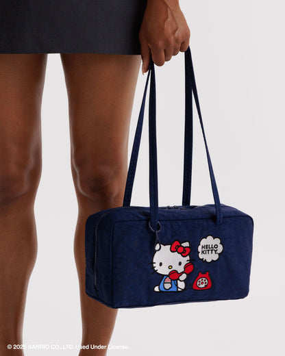 Nylon Bowler Bag Embroidered Hello Kitty Phone