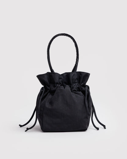 Nylon Drawstring Bag Black