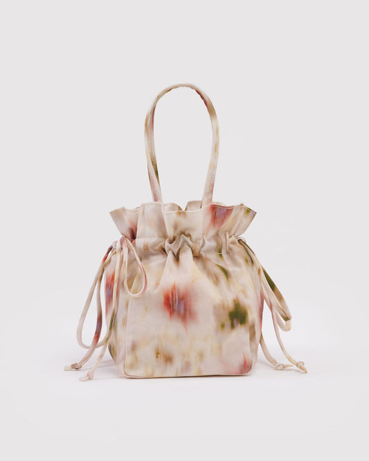 Nylon Drawstring Bag Abstract Floral