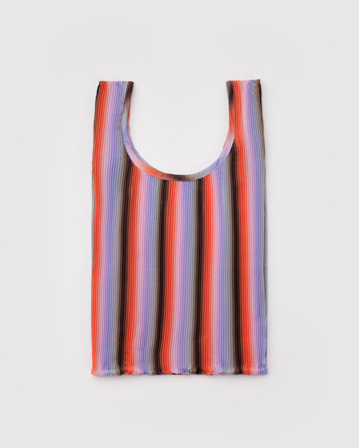 Pleated Baggu Gradient Stripe Poppy & Lilac