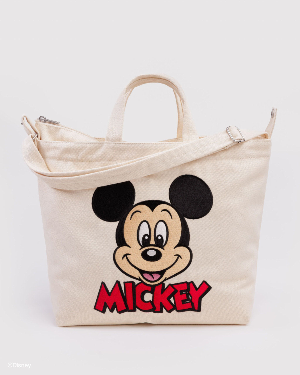 Horizontal Zip Duck Bag Embroidered Mickey Mouse Club