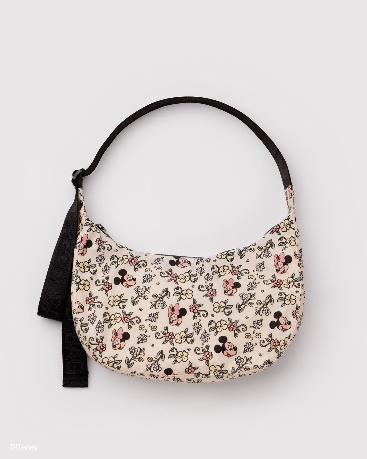 Medium Nylon Crescent Bag Storybook Floral
